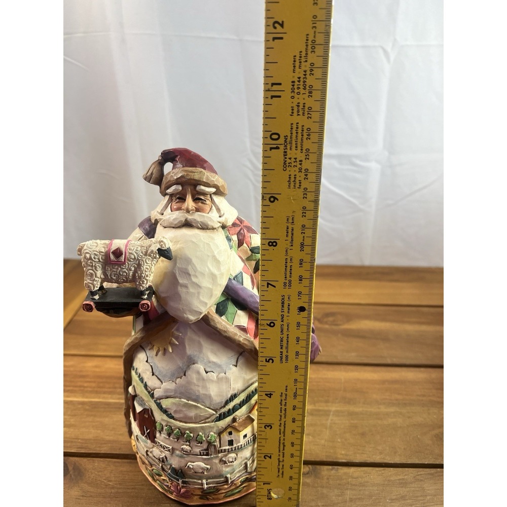 Jim Shore Heartwood Creek Santa O'er The Fields We Go 2003 Sheep Farm Figurine - Picture 6 of 8